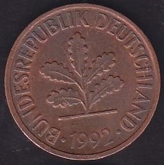 Almanya 2 Pfennig 1992 A