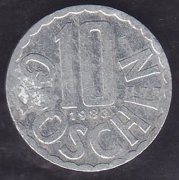 Avusturya 10 Groschen 1983