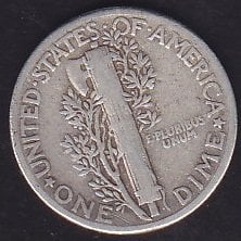 Amerika 1 Dime 1945 Gümüş