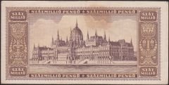 Macaristan 100 Milyon Pengo 1946 Çok Temiz+