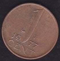 Hollanda 1 Cent 1977