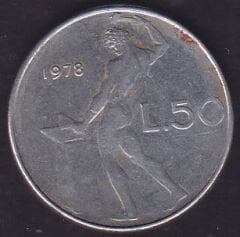 İtalya 50 Liret 1978