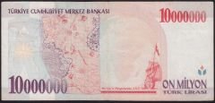 7.Emisyon 10 000 000 Lira A16 275575 Çok Temiz