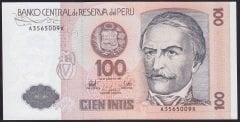 Peru 100 Intis 1987 Çil Pick133