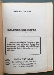 BALONDA BEŞ HAFTA - JULES VERNE