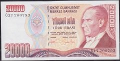 7.Emisyon 2.Tertip 20000 Lira G17 200793 Ççt Çilaltı