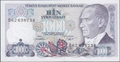 7.Emisyon 1.Tertip 1000 Lira B62 638734 Çilaltı Çil