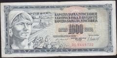 Yugoslavya 1000 Dinar 1981 Çok Temiz