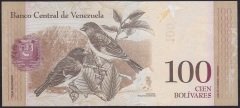 VENEZUELA 100 BOLİVARES 2015 ÇİL 555