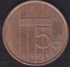 Hollanda 5 Cent 1993