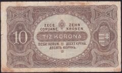 Macaristan 10 Korona 1920 Temiz