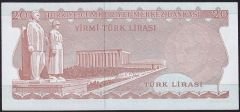 6.Emisyon 3.Tertip 20 Lira H36 269767 Çilaltı Çil