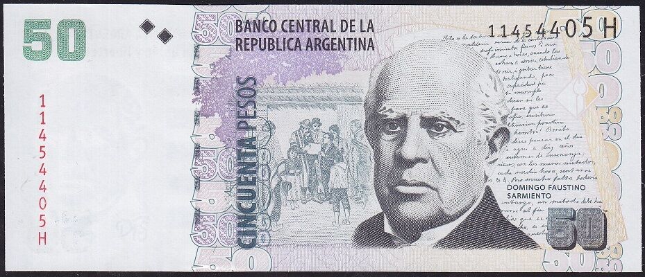 Arjantin 50 Pesos 2003 - 2013 Çil Pick 356f