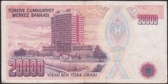 7.Emisyon 1.Tertip 20000 Lira B61 327850 Çok Temiz