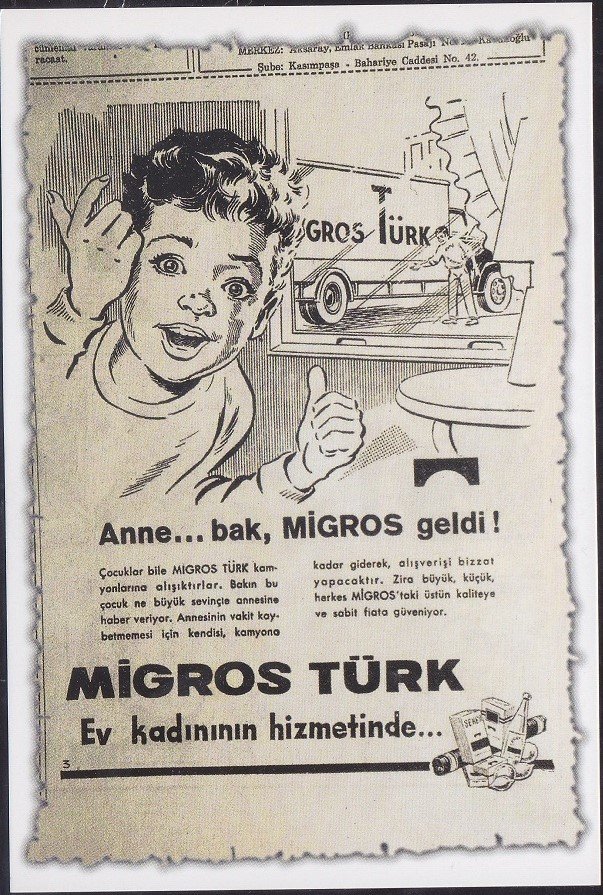 Reklam - Migros Türk Kartpostal