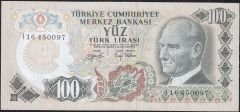 6.Emisyon 2.Tertip 100 Lira I16 450097 Çilaltı Çil