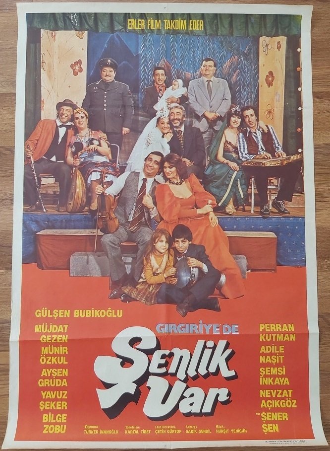 Gülşen Bubikoğlu - Müjdat Gezen - Adile Naşit - Münir Ozkul - Şenlik Var -Film Afişi