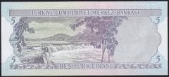 6.Emisyon 1.Tertip 5 Lira F21 106655 Çilaltı Çil