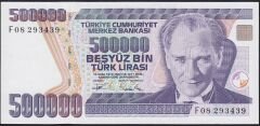 7.Emisyon 3.Tertip 500000 Lira F08 293439 Çilaltı