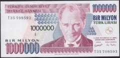 7.Emisyon 3.Tertip 1 000 000 Lira T35 708593 Çilaltı Çil