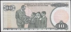 7.Emisyon 2.Tertip 10 Lira E51 253727 Çok Temiz +