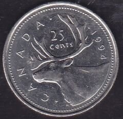 Kanada 25 Cent 1994