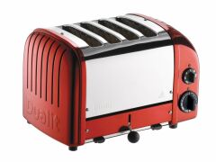 Dualit 47031 Classic 4 Hazneli Ekmek Kızartma Kırmızı
