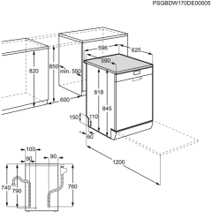 Electrolux ESF9500LOX MaxiFlex Solo Bulaşık Makinesi Inox 6 Prg.