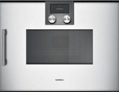 Gaggenau BMP250130 200 serisi Kombine Özellikli Mikrodalga Fırın 60 x 45 Cm Kapı Menteşesi Sağa Gümüş