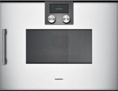 Gaggenau BMP250130 200 serisi Kombine Özellikli Mikrodalga Fırın 60 x 45 Cm Kapı Menteşesi Sağa Gümüş