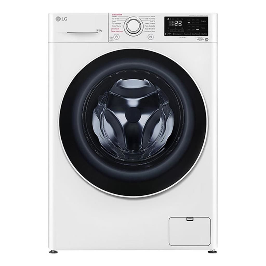 LG F4V5RGP0W Kurutmalı Çamaşır Makinesi Buharlı 10,5/7 Kg Beyaz
