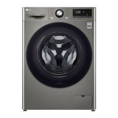 LG F4V3VYWKPE Çamaşır Makinesi 9 Kg Yıkama 1400 Devir Buharlı Metalik Gri