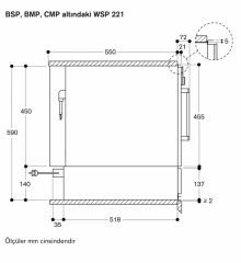Gaggenau WSP221102 200 serisi Isıtma çekmecesi 60 x 14 cm Antrasit