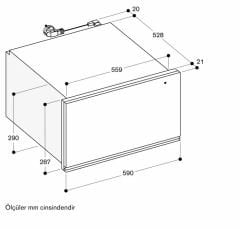 Gaggenau WSP222112 200 Serisi Isıtma Çekmecesi 60 x 29 Cm Metalik