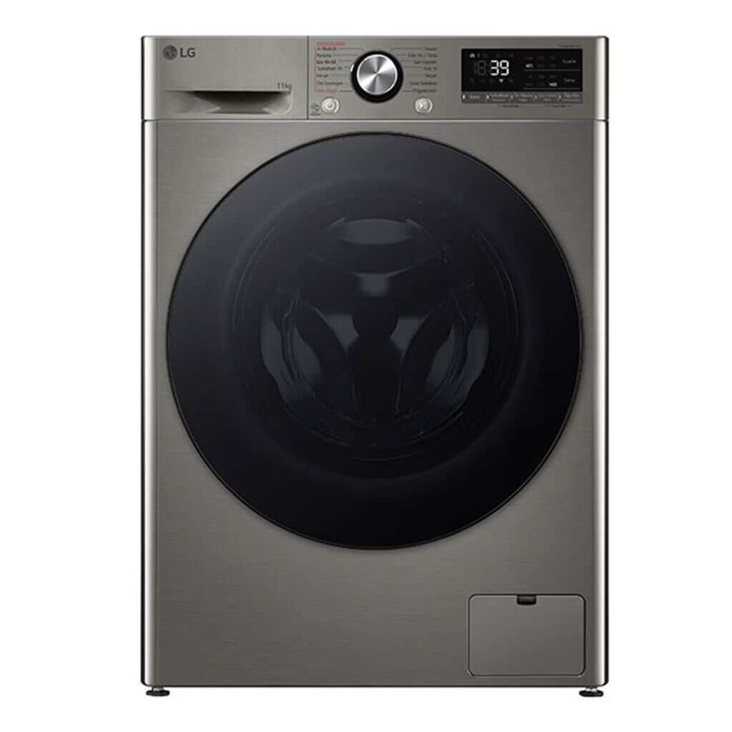 LG F4Y7EYWYP.APTPLTK Çamaşır Makinesi 11 kg Wi-Fi ve Buhar Özellikli Metalik Gri