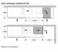 Gaggenau AC250121 200 Serisi Tavan Havalandırması 120 Cm Bronz