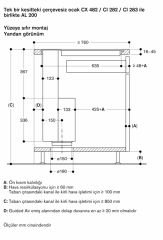 Gaggenau AL200180 200 Serisi Masa Havalandırması 80 Cm Tezgaha Sıfır Montaj