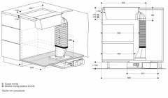Gaggenau VL200120 200 Serisi Vario Tezgah Havalandırması 15 Cm Siyah