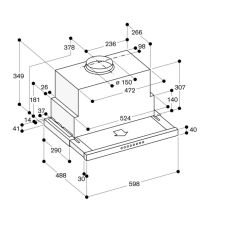 Gaggenau AF210162 200 Serisi Yassı Davlumbaz 60 Cm Paslanmaz Çelik