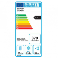 Sharp SJ-EX820F-SL 4 Kapılı Gardırop Tipi NoFrost Buzdolabı Inox