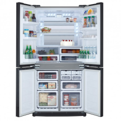 Sharp SJ-EX820F-SL 4 Kapılı Gardırop Tipi NoFrost Buzdolabı Inox