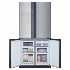 Sharp SJ-EX820F-SL 4 Kapılı Gardırop Tipi NoFrost Buzdolabı Inox