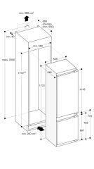Gaggenau RB289300 200 serisi Vario soğutucu ve derin dondurucu kombinasyonu 177.2 x 55.8 cm softClosing Düz Menteşe RB289300