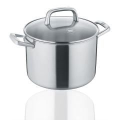 Berndes 099214 Tricion Pro Paslanmaz Çelik Tencere Cam Kapaklı 24cm