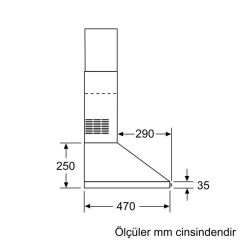 Siemens LC64PCC50T Duvar Tipi Davlumbaz 60cm