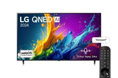 LG 55QNED80T6A  55 inç QNED AI QNED80 4K Smart TV AI Sihirli Kumanda