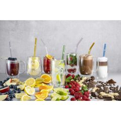 Zwilling 395001140 Çift Camlı Kulplu 2'li Latte Bardağı Seti