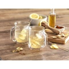 Zwilling 395001120 Çift Camlı Kulplu 2'li Kahve Bardağı Seti