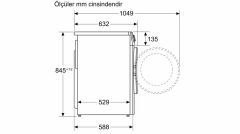 Siemens WG52A2Z0TR iQ300 Çamaşır Makinesi 10 Kg 1200 dev./dak Beyaz