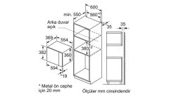 Siemens BE555LMS0 Ankastre Mikrodalga